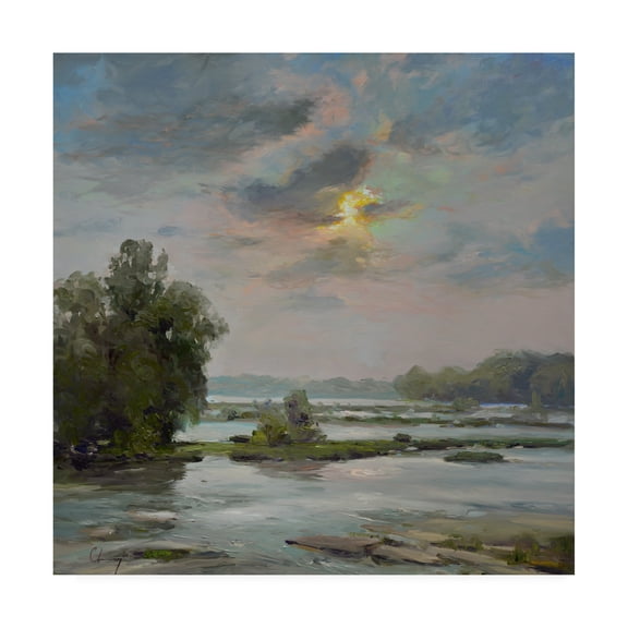 Trademark Fine Art 'James River from Belle Isle II' Canvas Art by Chuck Larivey