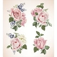 thumbnail image 3 of Ambesonne Rose Duvet Cover Set, Springtime Bouquets Nature, 2-Calking, Pale Pink Reseda Green, 3 of 6