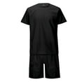 thumbnail image 3 of NAFUU Mens Summer Track Suits Mens Short Sets 2 Piece Outfits Fashion Summer Tracksuits Casual Short Sleeve T-Shirt And Shorts Set Comfort Athletic Suit, 3 of 9