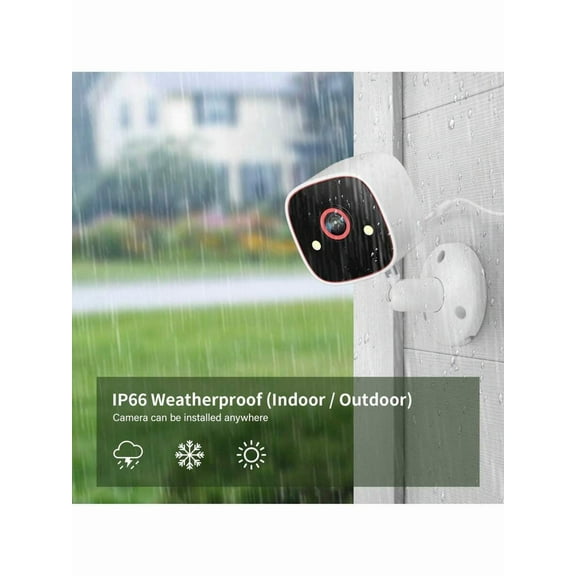 Jennov 2K Security Camera - 5GHz/2.4GHz WiFi Indoor/Outdoor with Color Night Vision & AI Motion Detection (IP66 Waterproof, 2-Way Audio) - Pet/Baby Monitor for Home