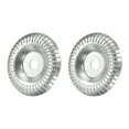 thumbnail image 1 of Uxcell 2 Pcs Rueda de Molino de Tallado en Madera 4" Herramienta Rotativa Disco de Tallado en Arco Rueda de Molienda con Arbor de 5/8" Tono Plateado, 1 of 6