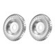 thumbnail image 1 of Uxcell 2 Pcs Rueda de Molino de Tallado en Madera 4" Herramienta Rotativa Disco de Tallado en Arco Rueda de Molienda con Arbor de 5/8" Tono Plateado, 1 of 6