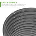 thumbnail image 6 of Best Choice Products 63in Oval Metal Raised Garden Bed, Customizable Outdoor Planter for Gardening, Plants - Dark Gray, 6 of 8