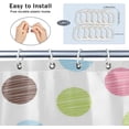 thumbnail image 4 of Colored Dots Shape Shower Curtain for Bathroom Shower Curtain Set with 12 Hooks Waterproof Fabric Bath Curtain for Bathtub Restroom Decor, 72 X 72 in, 4 of 6