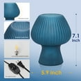 thumbnail image 4 of Mushroom Lamp - Dimmable Small Table Lamp with Glass Shade, Perfect for Living Room, Bedroom, and Home Decor - Blue (Includes Bulb), 4 of 8