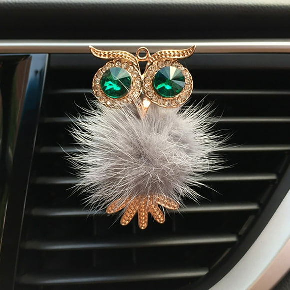 1 Pce Clip Désodorisant Voiture Hibou Diamant Accessoires de Voiture Décor 3ml