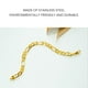 thumbnail image 5 of Pulsera de Oro, Acero inoxidable Resistente a la Corrosión Chapado en Cobre 18K Hombres Brazalete de Oro Mano de Obra Resistente Para El Hombre para Hombres, 5 of 7