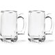 thumbnail image 1 of Juego de jarras de cerveza pesadas, jarras de vidrio de 11.1 oz con asa, vasos de cerveza para congelador, vasos para beber cerveza de 330 ml, jarra tradicional para bar, alcohol, bebidas, café, tés,, 1 of 5