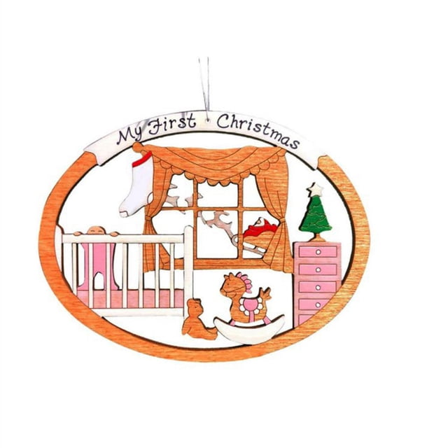 Navidad Natividad Colgante De Madera Adornos Adornos Con Hueco Tallado Para La Decoración De La Fiesta De Navidad seitruly HA042674-02