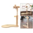 thumbnail image 3 of Tabletop Embroidery Lap Stand Wooden Adjustable Wood Stitch Rack Home Desktop Standing Embroidery Retro Sewing Equipment 29x49.5cm, 3 of 8