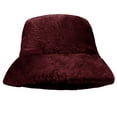 thumbnail image 4 of TZ Promise Women Plush Fluffy Bucket Hat Warm Lining Winter Faux Fur Cozy Wide Brim Winter, 4 of 5
