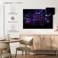 thumbnail image 5 of Elephant Stock Dj Audio Controller Wall Art - Horizontal Canvas Wall Art - Living Room Wall Decor - Music Canvas - Black And Blue Decor - 12" x 8", 5 of 8