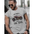 thumbnail image 2 of Two Wheels Move The Soul T-Shirt Men -Smartprints Designs, Male 5X-Large, 2 of 4