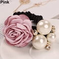 thumbnail image 1 of Grofry Hairband Lady Girl Chic Sweet Rose Flower Faux Pearls Ponytail Holder Hair Band, 1 of 6