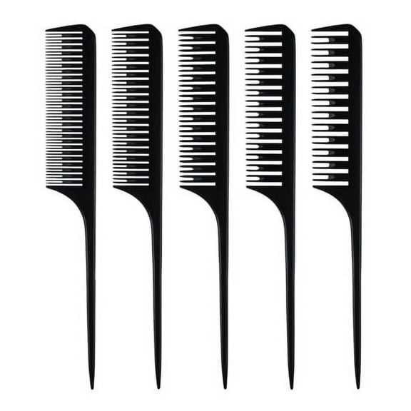Zhaomeidaxi Tail Comb ABS Rat Tip-tail Comb Set Heat Resistant Anti Static Styling Tail Comb for Hair Women Back Combing Root Teasing Comb for Stylist