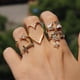 thumbnail image 1 of Cadena Estrella tallada Estrella de cinco puntas 5 Anillo de doce piezas Wmkox8yii fajkfhkj5564, 1 of 9