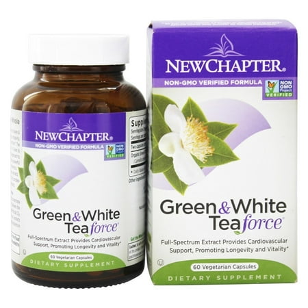 Force 60 Capsules - New Chapter - Green & White Tea Force - 60 Vegetarian Capsules