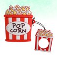thumbnail image 3 of CIMAXIC wireless headset cover Popcorn Design Wireless Earphone Cover Headset Protective Shell Silicone Case Hanging Pendant with Ring Rope Compatible for Airpods 1/2,2.36"X2.17"X1.18", 3 of 4