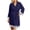 P-455 Navy, variant on Gray Maternity Tie Knot Basic Robes for Ladies Short 3/4 Sleeve Vneck Lace Long Dress Pajamas Night Gowns Robes Robes Juniors 2026 Soft Comfy Clothes Trendy L