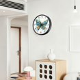 thumbnail image 6 of Voice Activated Clock with Glow Light 12 Inch Large Silent Wall Clock Battery Operated for Home Decor Intricately Butterfly, 6 of 8