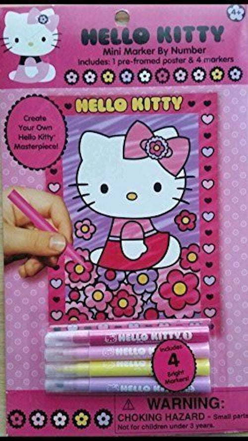hello kitty mini marker by number walmartcom walmartcom