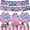 thumbnail image 1 of BirthdayS Kpop Birthday Birthday Banner Tablecloth Plates Cups Cake Topper Etc, 1 of 6