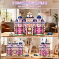 thumbnail image 3 of Juego de bloques de construcción INSOON Pink Estate House con luces, 1815 piezas, 3 of 9