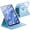 Blue, variant on 360° Rotating Glitter Case Clear Back & Pencil Holder for iPad 11"/10.9"