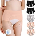 thumbnail image 2 of Penkiiy 5Pcs Leakproof Ladies Underwear, Leakproof Panties, Incontinence Underwear for Women, Leakproof Underwear Incontinence,for Over 60 Incontinence M Black, 2 of 9