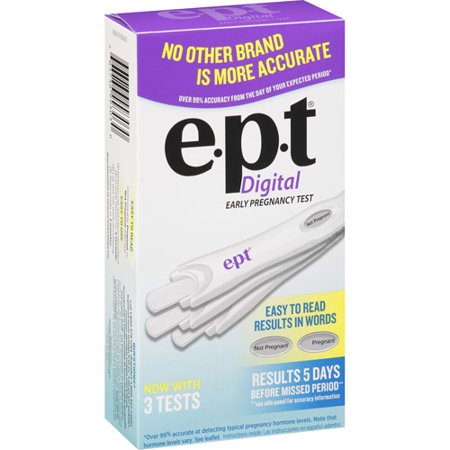 Digital E.P.T. Early Pregnancy Test - 3 CT