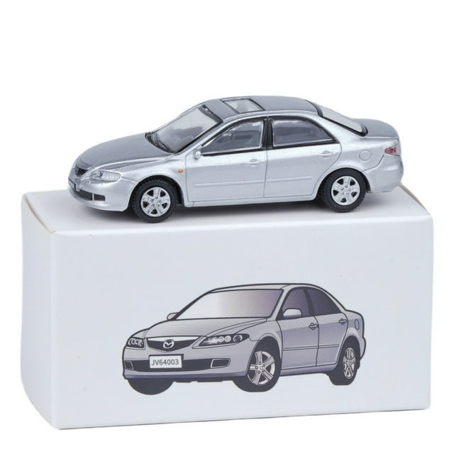 1/64 Mazda 6 2008 Alloy Car Model Diecast Simulation Metal Classic Sports Car Model Miniature Scale Collection Childern Toy Gift Silvery