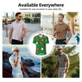 thumbnail image 6 of Rocae Cute Santa for Men's Short Sleeve Polo Shirt, Quick Drying Performance Moisture Wicking Sports Men's Golf Shirt Medium, 6 of 9