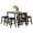 Gray-Black, variant on Lexicon Timbre 5-Piece 3-Shelf Wood Counter Height Dining Set in Antique White