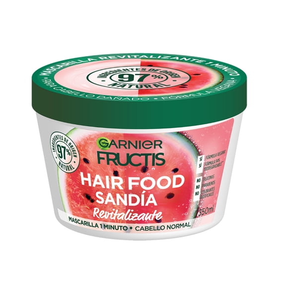 Mascarilla capilar Garnier Fructis hair food sandía cabello dañado 350 ml
