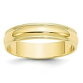 thumbnail image 5 of 10K Yellow Gold 5mm Light Weight Milgrain Half Round Band Ring Size 4.5, 5 of 7