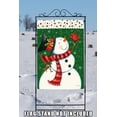 thumbnail image 4 of Toland Home Garden Dancing Snowman Winter Flag Double Sided 28x40 Inch, 4 of 5