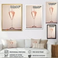 thumbnail image 4 of Designart "Resonant Roses: Pink Champagne Harmony" Champagne Canvas Prints, 4 of 7