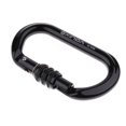 thumbnail image 3 of 5pcs Mosquetón de escalada en roca Cola Clip Tornillo Bloqueo 8KN-25KN Negro, 3 of 8