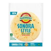 Guerrero Sonora Style Tortillas - 12.0" Burrito - 8 Count, 29.33 oz.
