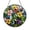 Acrylic 3.5 Inch, variant on Decorative Butterfly Floral Stained Glass Suncatcher Window Hanging, Vibrant Flowers and Butterflies Glass Panel Art, Nature Garden Window Decor, Colorful Spring Sun Catcher Ornament for Home Window