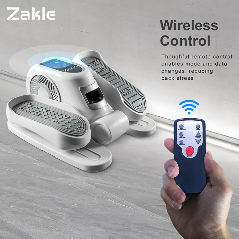 Zakle Under Desk Elliptical Machine, Electric Training Machines, Seated Pedal Exerciser w/Remote Control & 12 Adjustable Speeds, No-Installation Ellipse Leg Exerciser for Seniors, White - Walmart.com Zakle Under Desk Elliptical Machine, Electric Training Machines, Seated Pedal Exerciser w/Remote Control & 12 Adjustable Speeds, No-Installation Ellipse Leg Exerciser for Seniors, White - Walmart.com