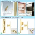 thumbnail image 5 of Pestillo de bola doble de latón de 70 mm para puerta de armario, mueble, armario, cerradura de puerta (10 piezas), 5 of 5