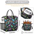 thumbnail image 5 of Space Dinosaur with Crown Pattern Womens Lunch Box for Work,Insulated Large Lunch Bag for Tween and Teen,Loncheras Para Mujer,Leakproof Adult Lunch Bag for Work,Beach,Travel,Picnic,Camping, 5 of 7