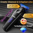 thumbnail image 2 of Recortadora profesional de cuchillas en T sin escobillas Zero Gap de 9000 RPM para hombres: cortadora de cabello y barba inal&#2013265921mbrica, bordeadora, del, 2 of 6