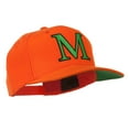 thumbnail image 5 of Greek Alphabet Mu Embroidered Cap - Orange OSFM, 5 of 5
