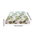 thumbnail image 3 of EGNMCR Fitted Sheet Comfortable Cool Fitted Sheets With Floral Patterns Mattress Protective Cover Easily To Clean And Maintain Double Bed Or Singles Bed Sheets polyester Fitted sheet, 3 of 6