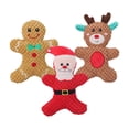 thumbnail image 3 of Juguetes chirriantes Strade Fareast Limited 3 piezas navideños para perros peluche, 3 of 8