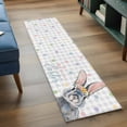 thumbnail image 3 of Happy Easter 2'x6' Runner Rugs for Hallway Kitchen Bedside Non Slip Washable, Spring Rabbits Polka Dots Gray Plaid Entryway Rug Runners with Rubber Backing, Long Carpet Runner for Laundry Room, 3 of 8