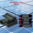 Black Plastic For Solar Connector Holder Orthogonal Design for Panel ...