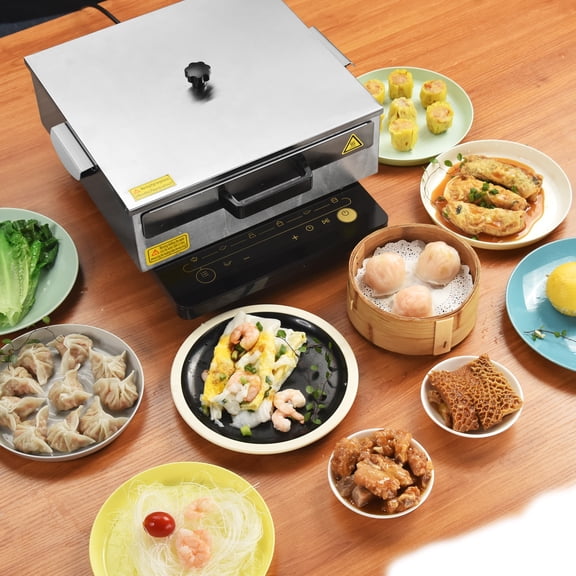 WeChef 1 Layer Rice Noodle Roll Steamer Machine Stainless Steel Extra Tray Cheung Fun